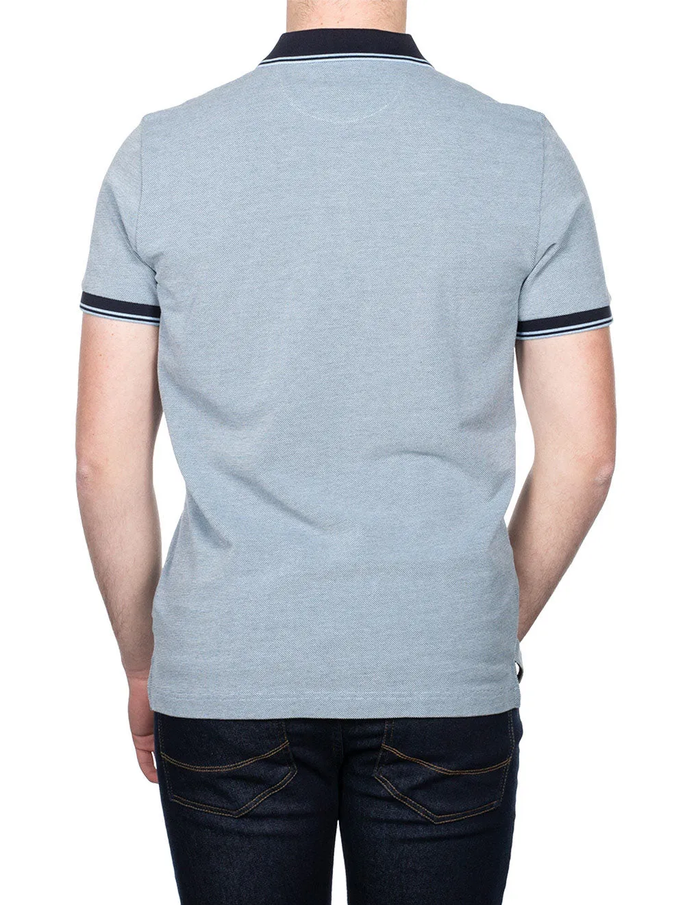 4-colour Oxford Pique Shortsleeve Gentle Blue