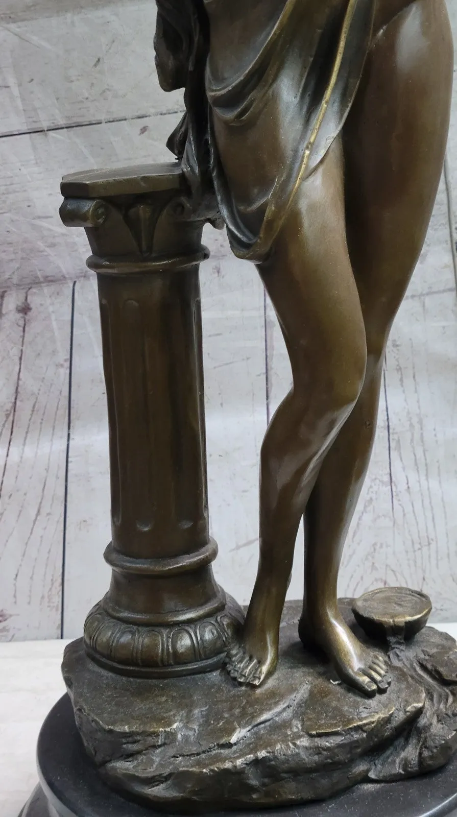 Aldo Vitaleh Art Deco Bronze Statue - Alluring Woman Sculpture, Signed Original