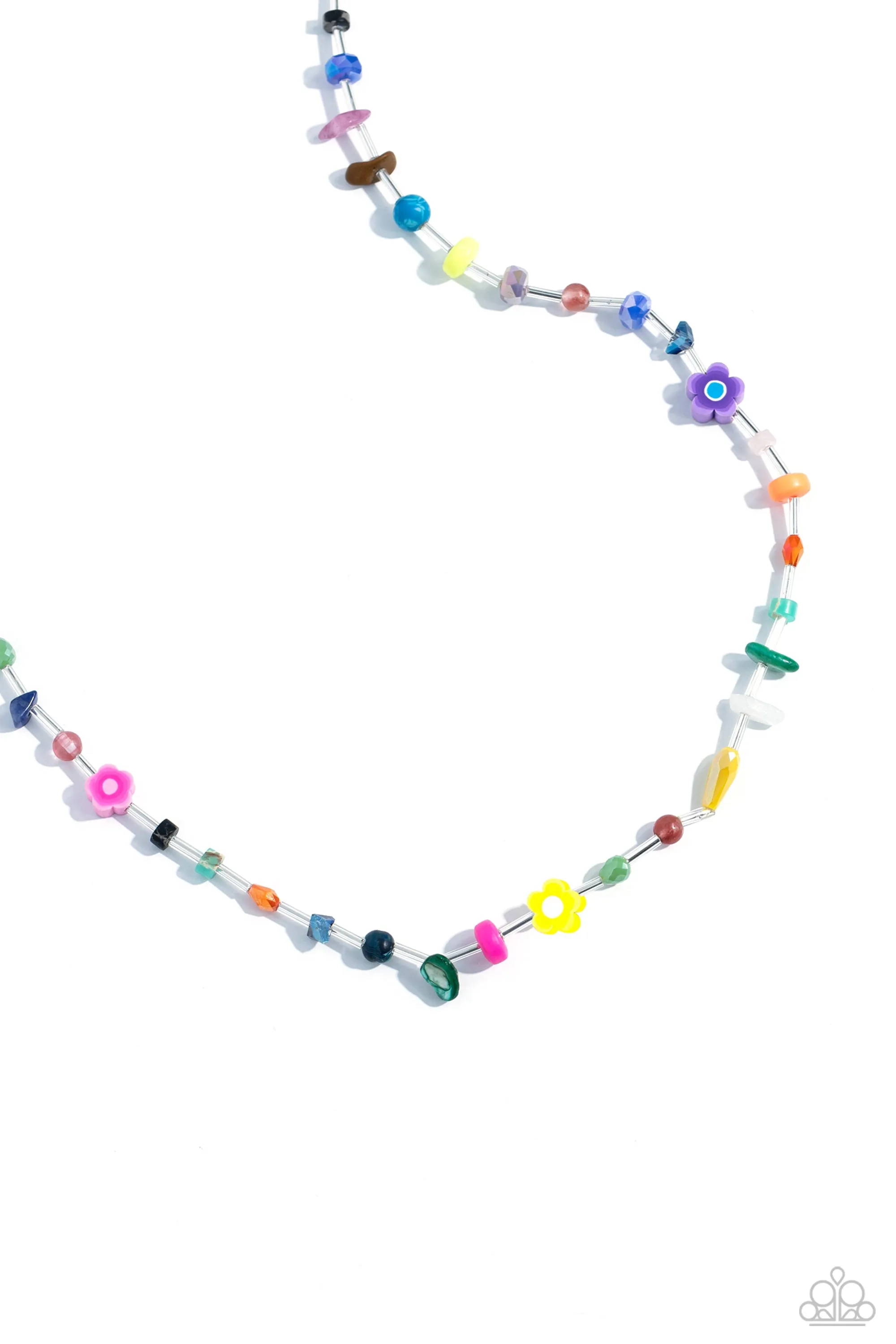 Ambitious Assortment - Multi - Stone and Acrylic Bead Paparazzi Short Necklace