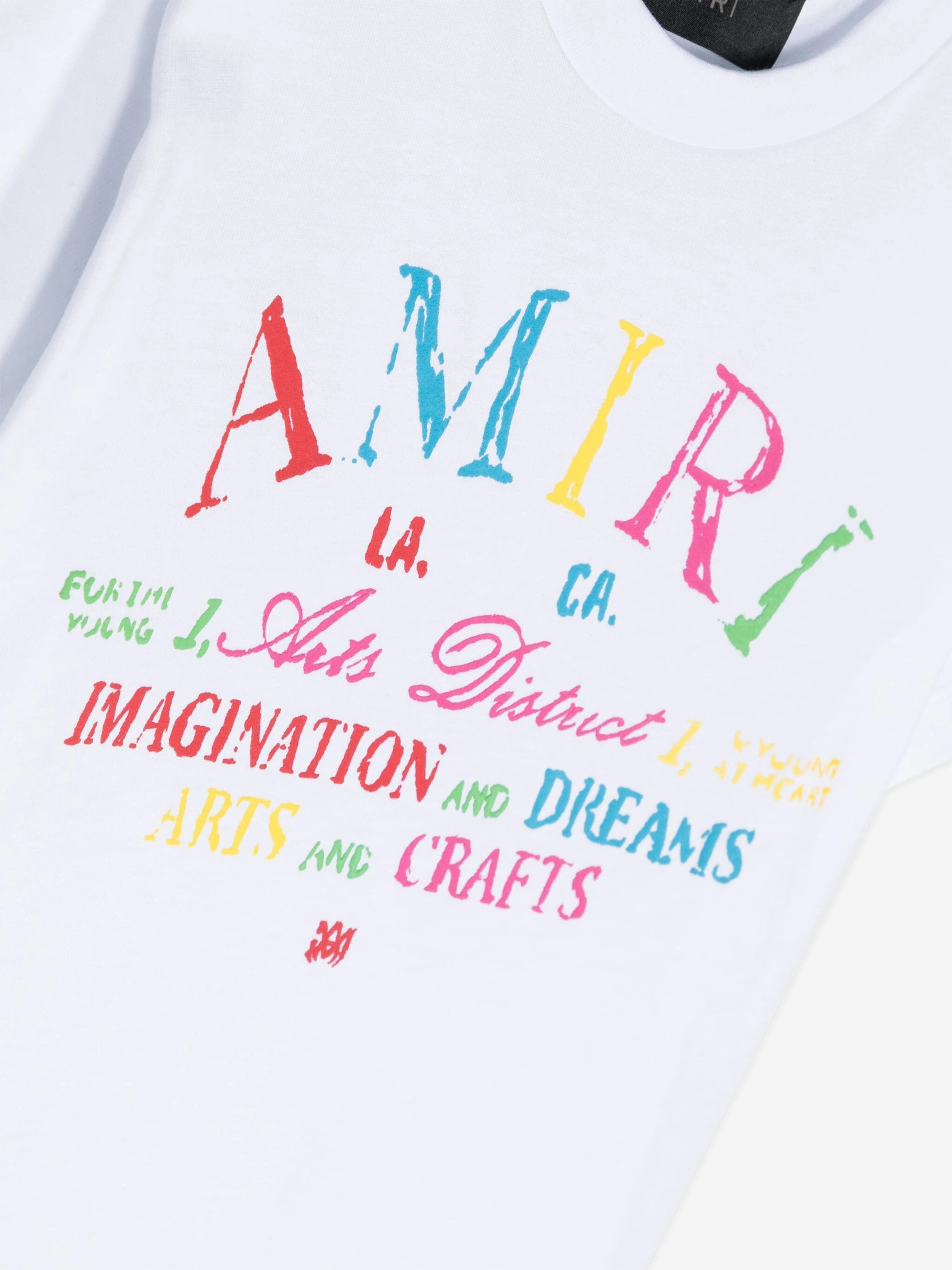 Amiri Kids Arts District Scribble T-Shirt in White