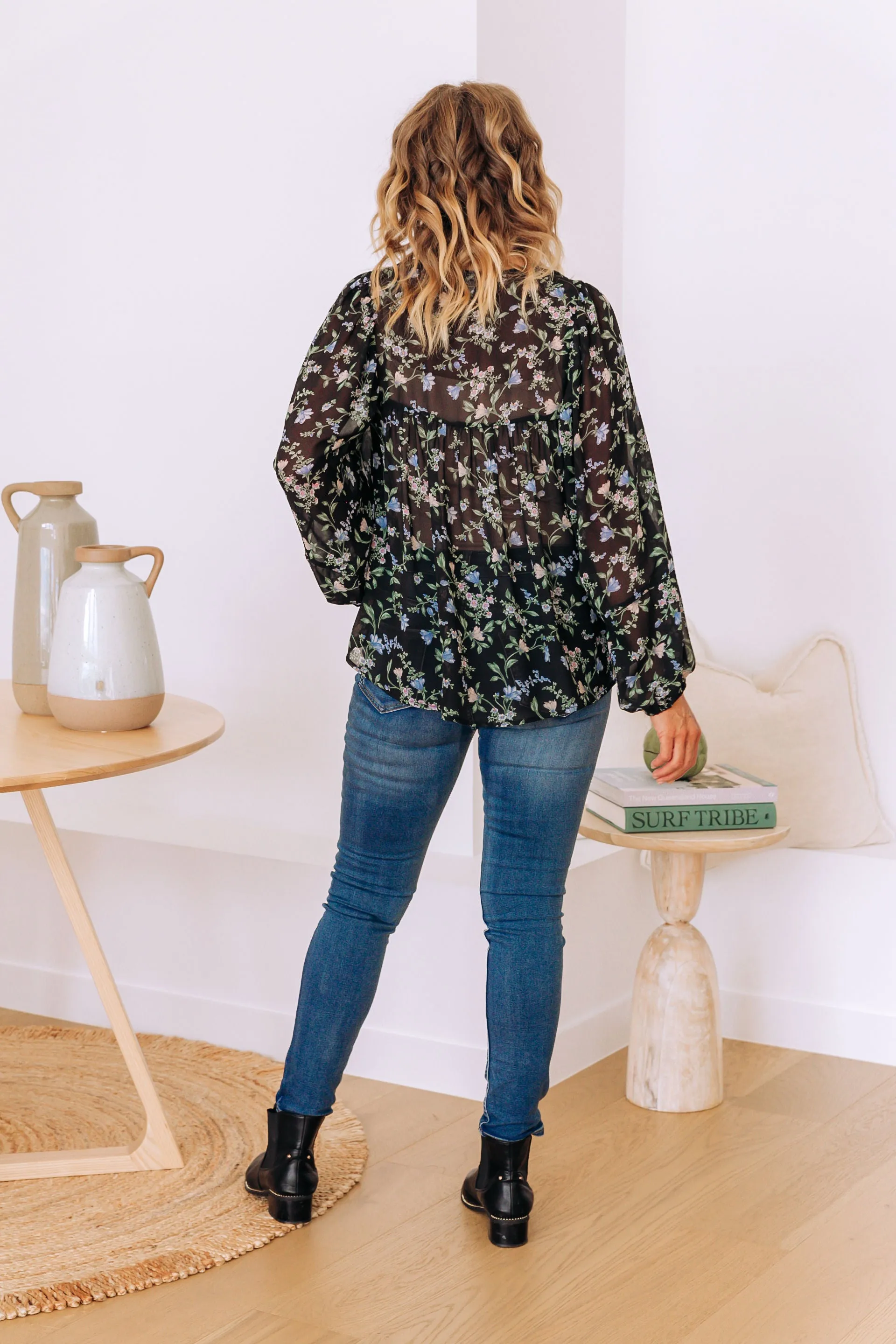 Annie Floral Long Sleeve Top