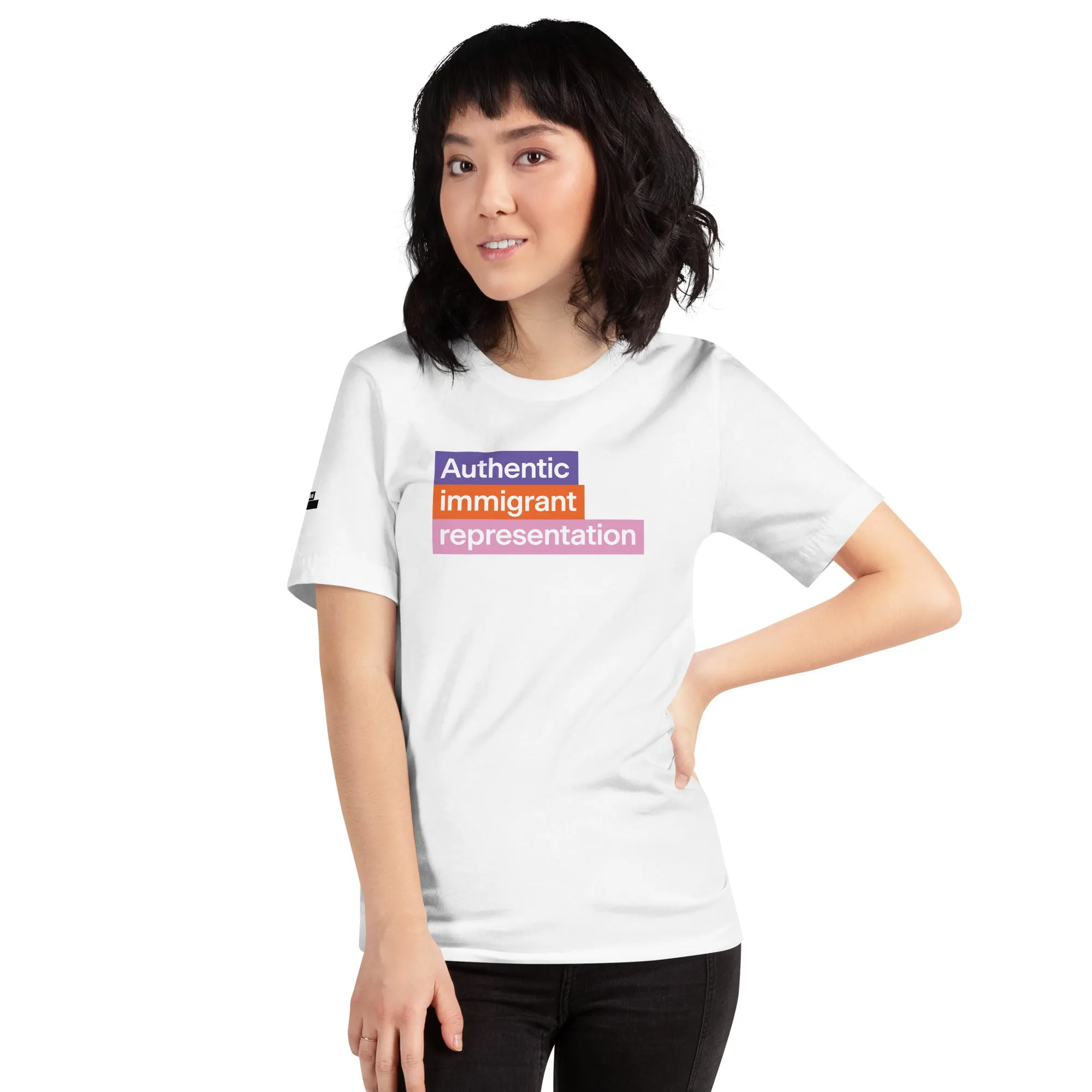 Authentic Immigrant Representation White T-shirt