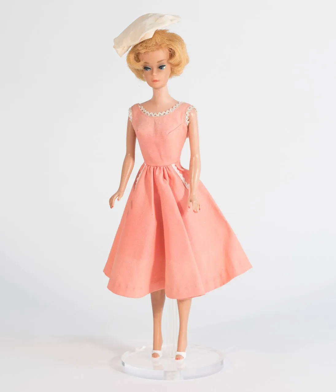 Barbie x Unique Vintage Rose & White Gingham Barbie-Q Swing Dress