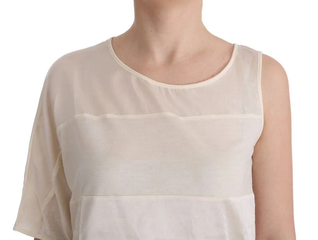 Beige Sleeveless Modal Top - Elevated Basics