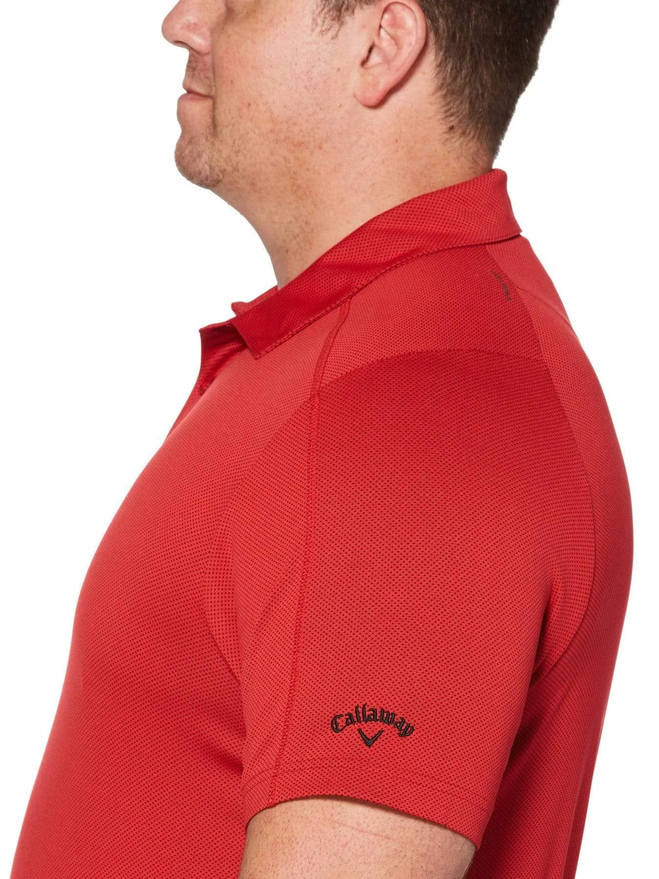 Big & Tall Jacquard Swing Tech Polo