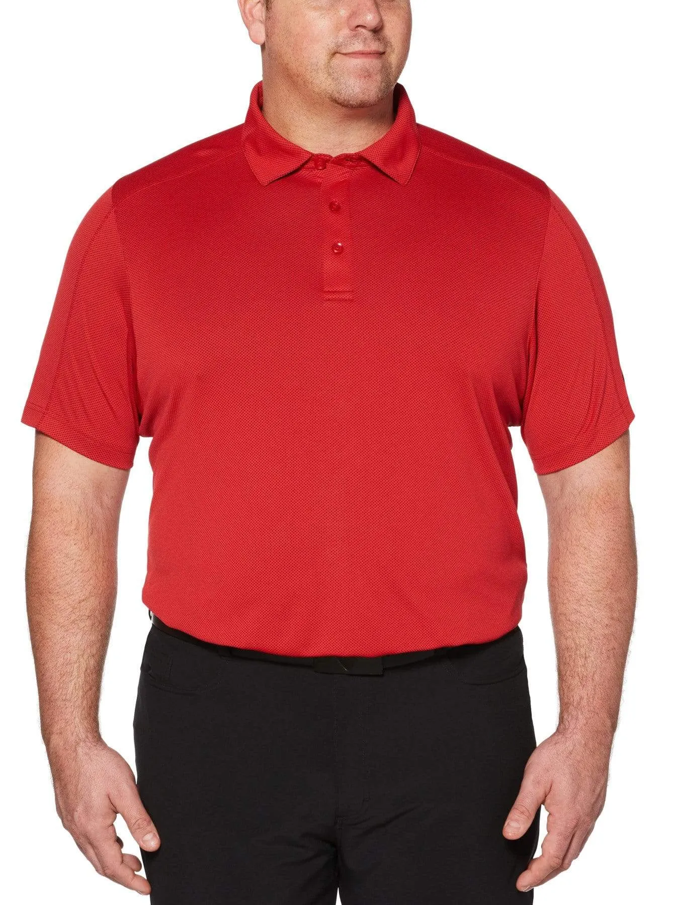 Big & Tall Jacquard Swing Tech Polo