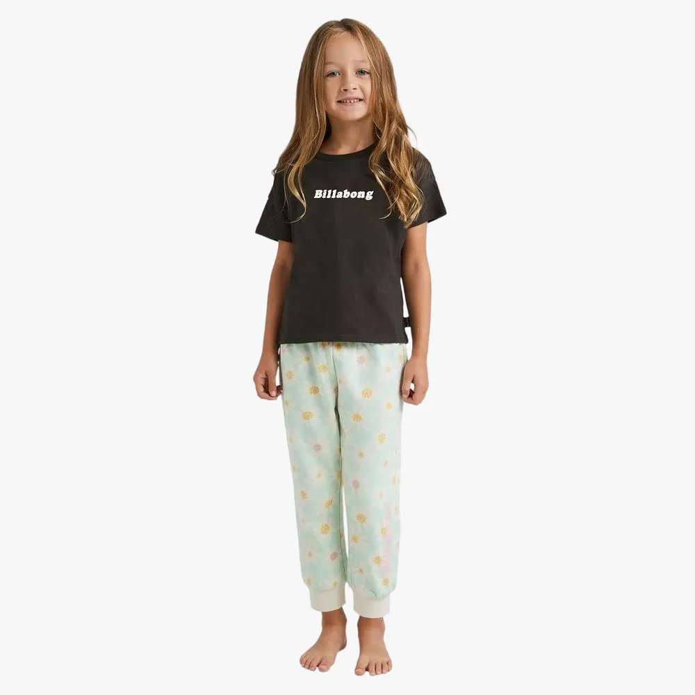 Billabong Girls Jnr Society Short Sleeve Tee Off Black