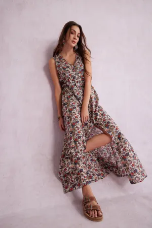 Bohera Charlemagne Paisley Sleeveless Maxi Dress