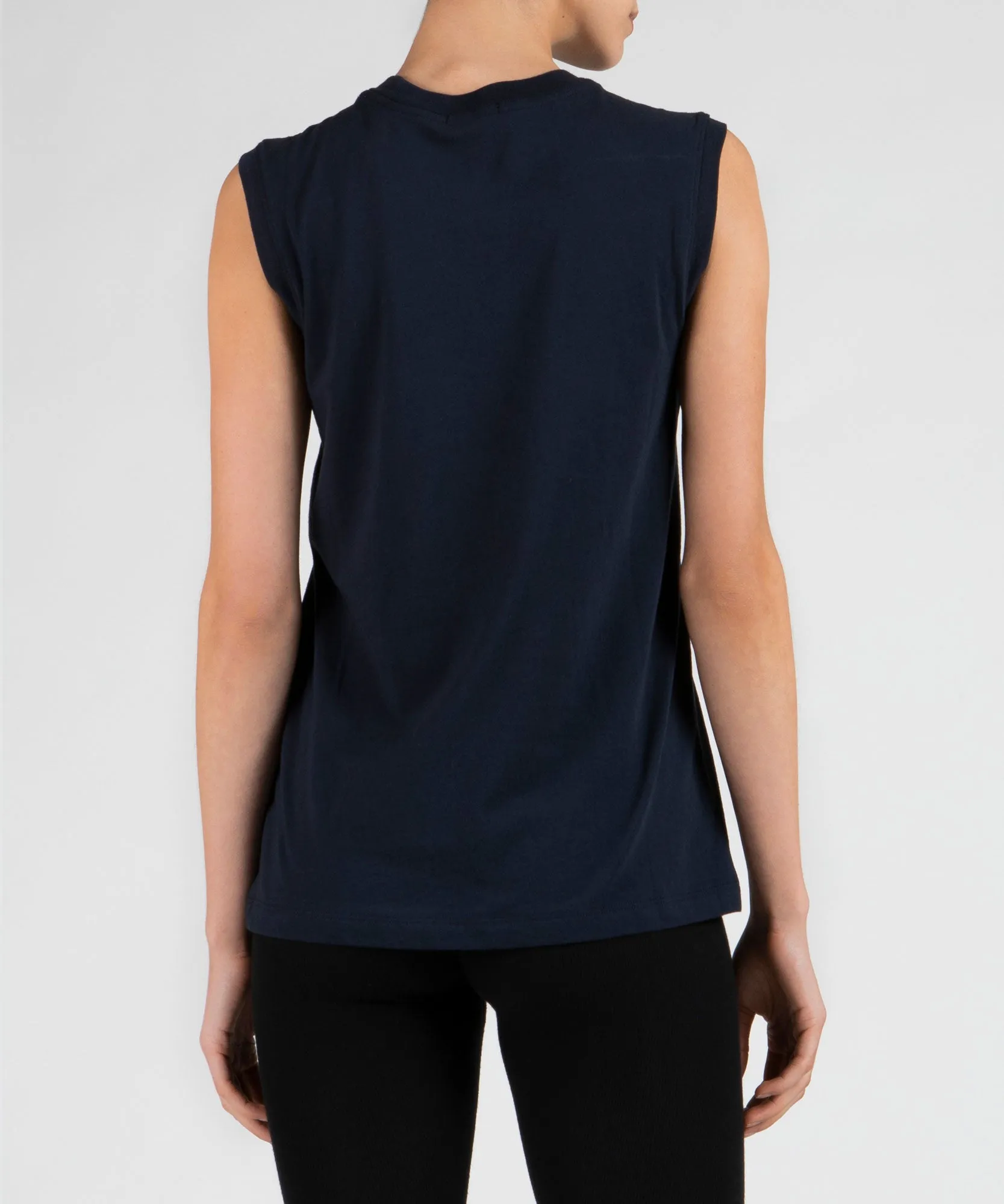 Classic Jersey Sleeveless Boy Tee - Midnight