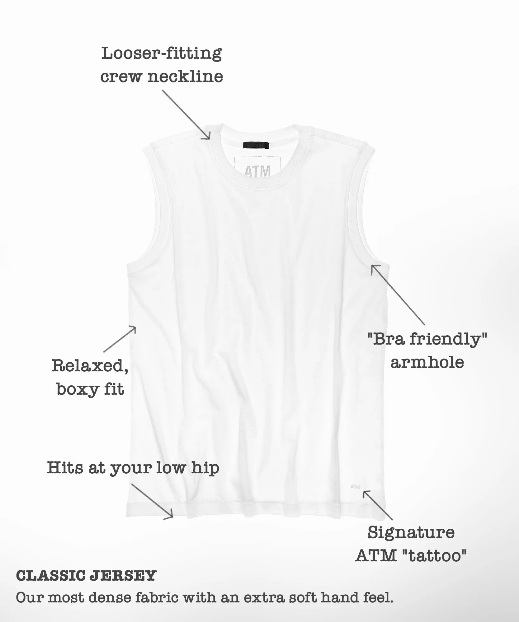 Classic Jersey Sleeveless Boy Tee - Midnight