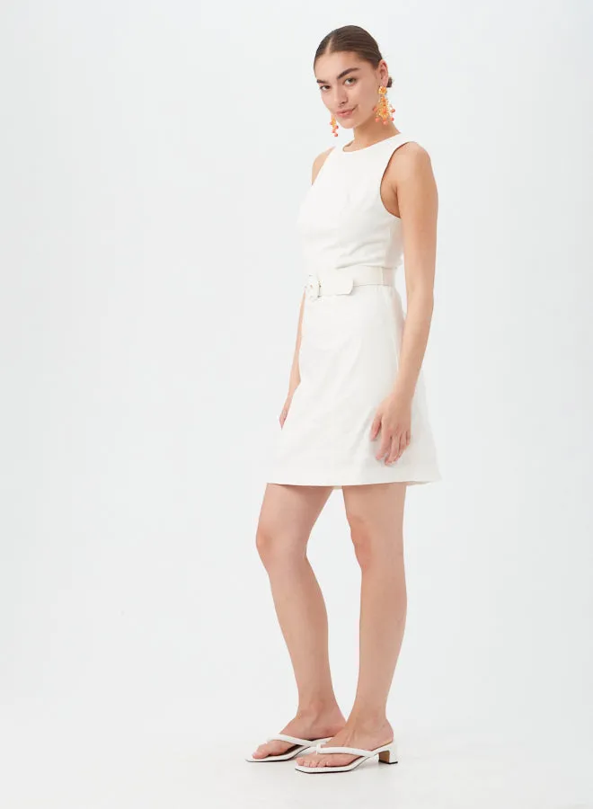 Darlene Dress - White Wash