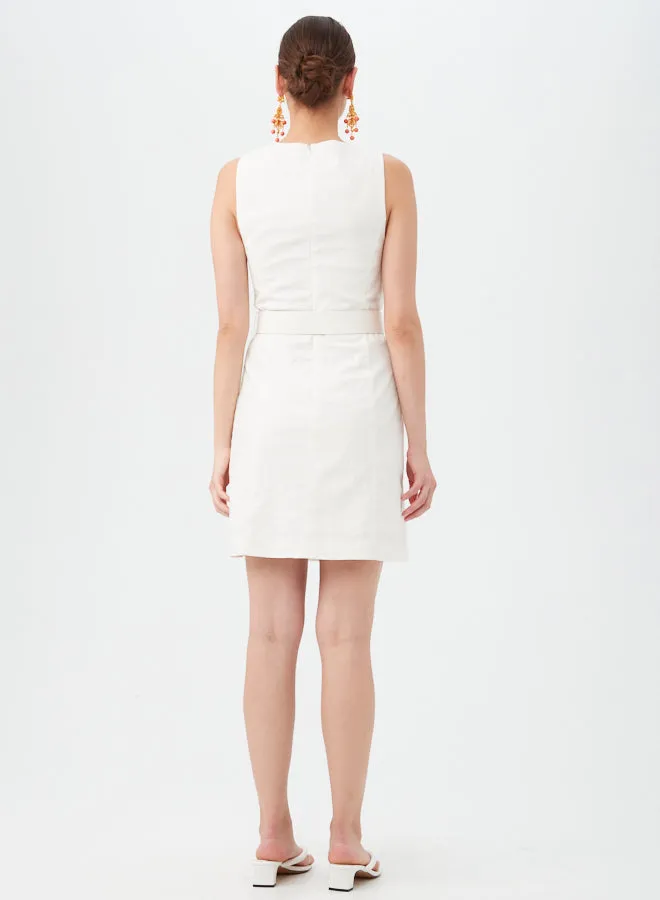 Darlene Dress - White Wash