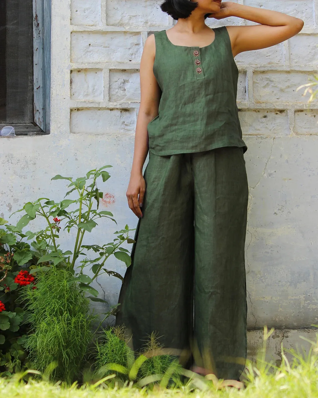 Dawn Sleeveless 100% Hemp Top