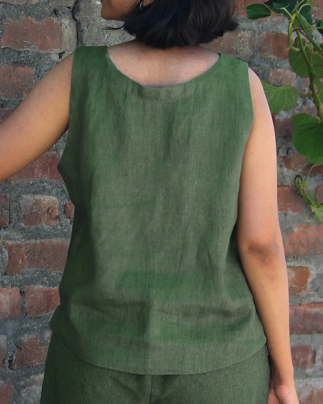 Dawn Sleeveless 100% Hemp Top