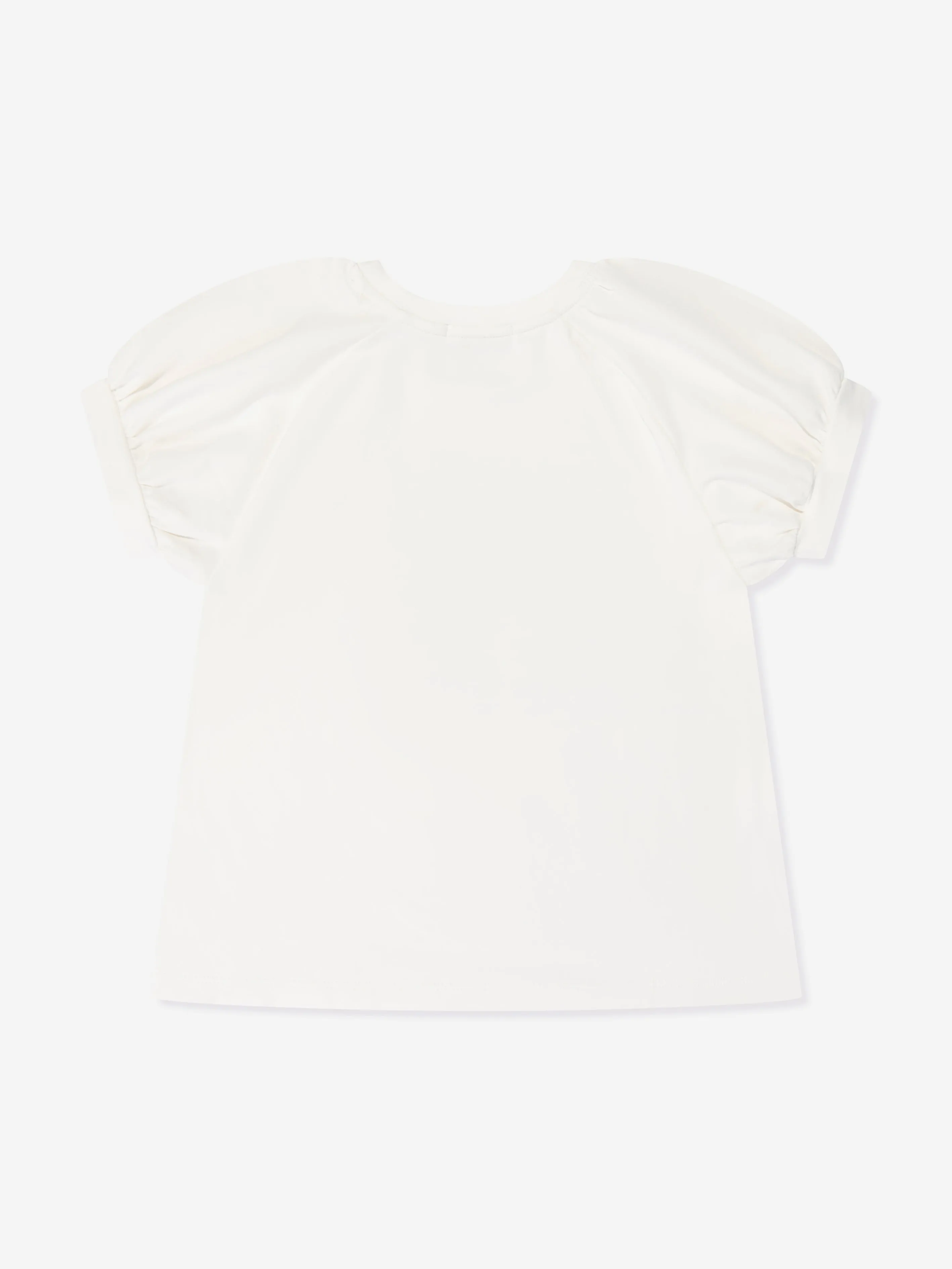 Escada Girls Embroidered Logo T-Shirt in White