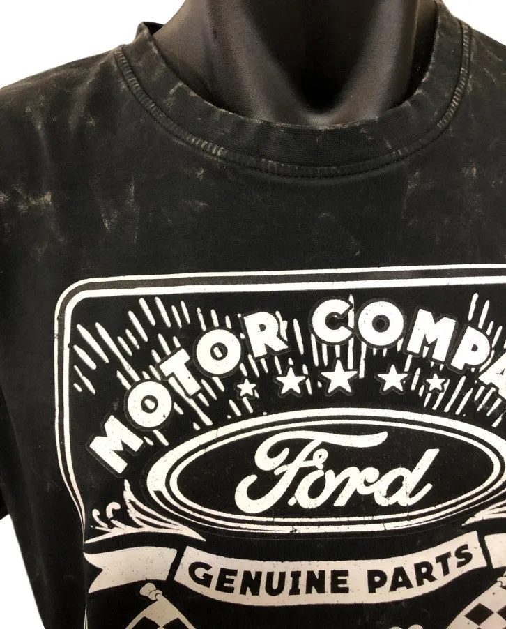 Ford Flags Stone Wash T-Shirt (Black)