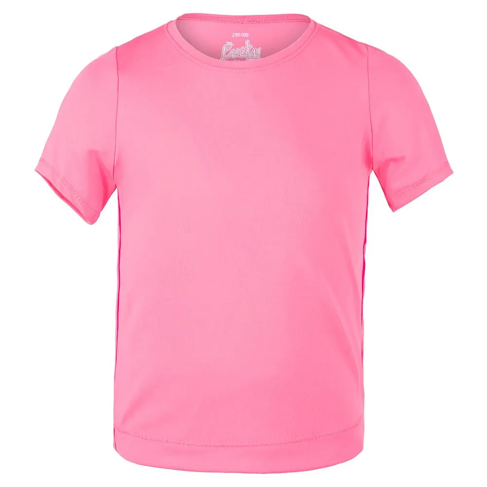 Girls' Dynamic High-Low Short Sleeve Tennis Top