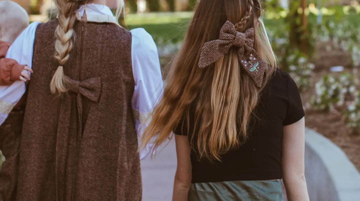 Herringbone Hair Bow