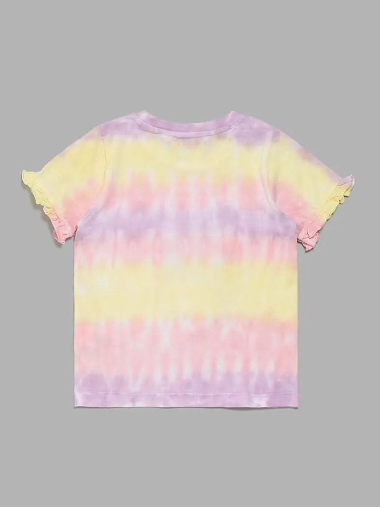 HOP Kids Tie & Dye Multicolor T-Shirt