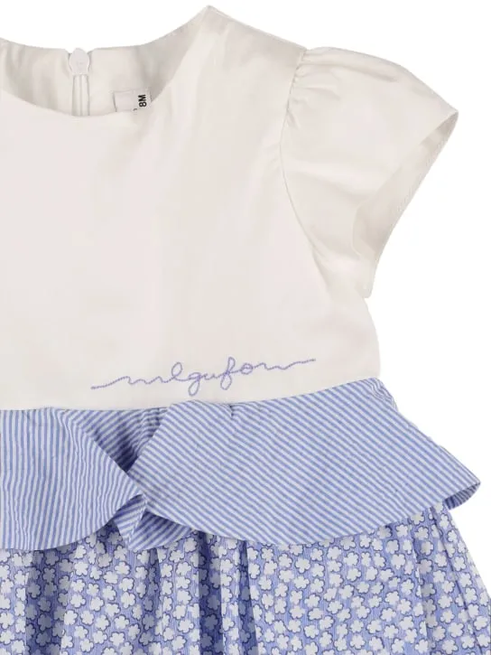 Il Gufo   Cotton seersucker &amp; poplin dress 