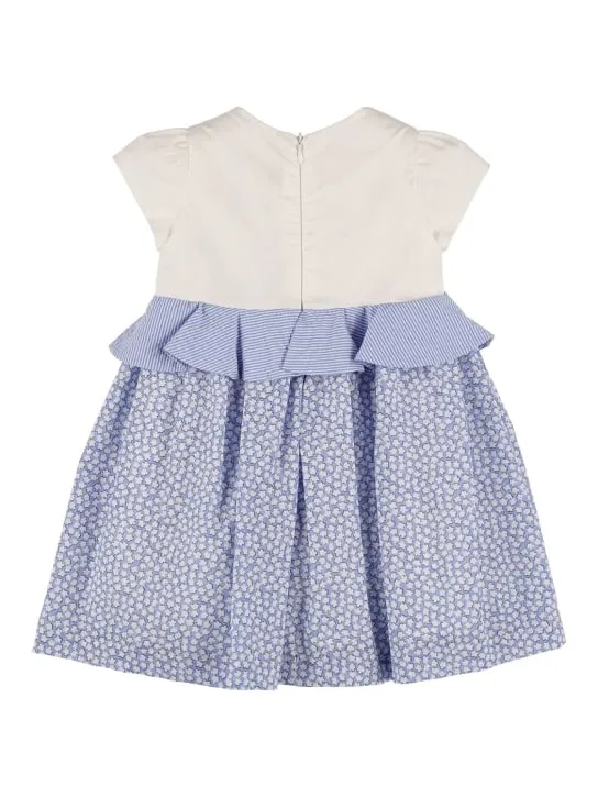 Il Gufo   Cotton seersucker &amp; poplin dress 