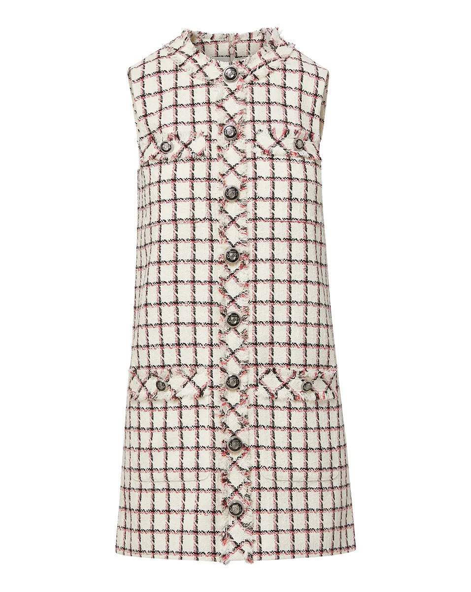 Laurel Graphic Tweed Dress