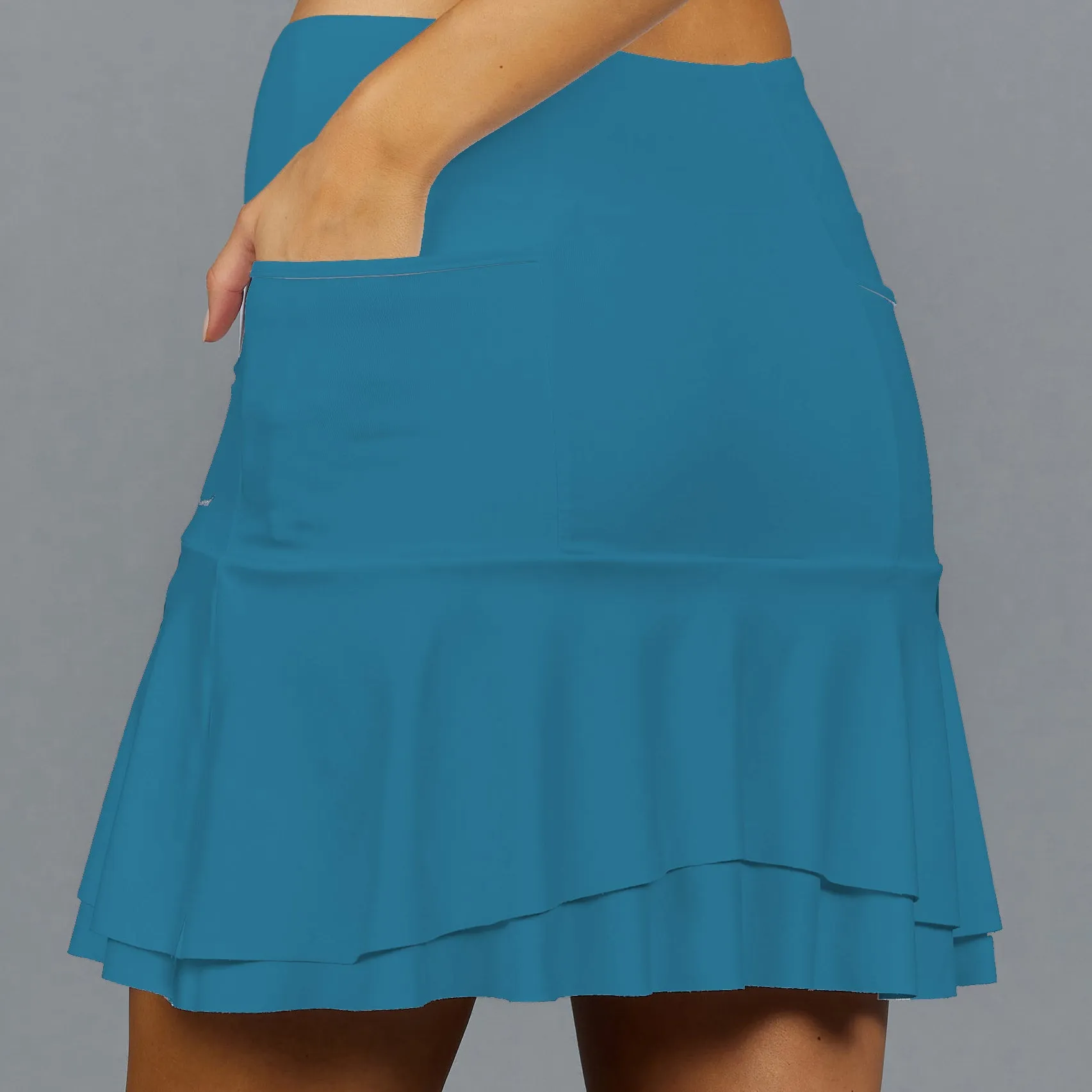 Long Basic Skort (teal)