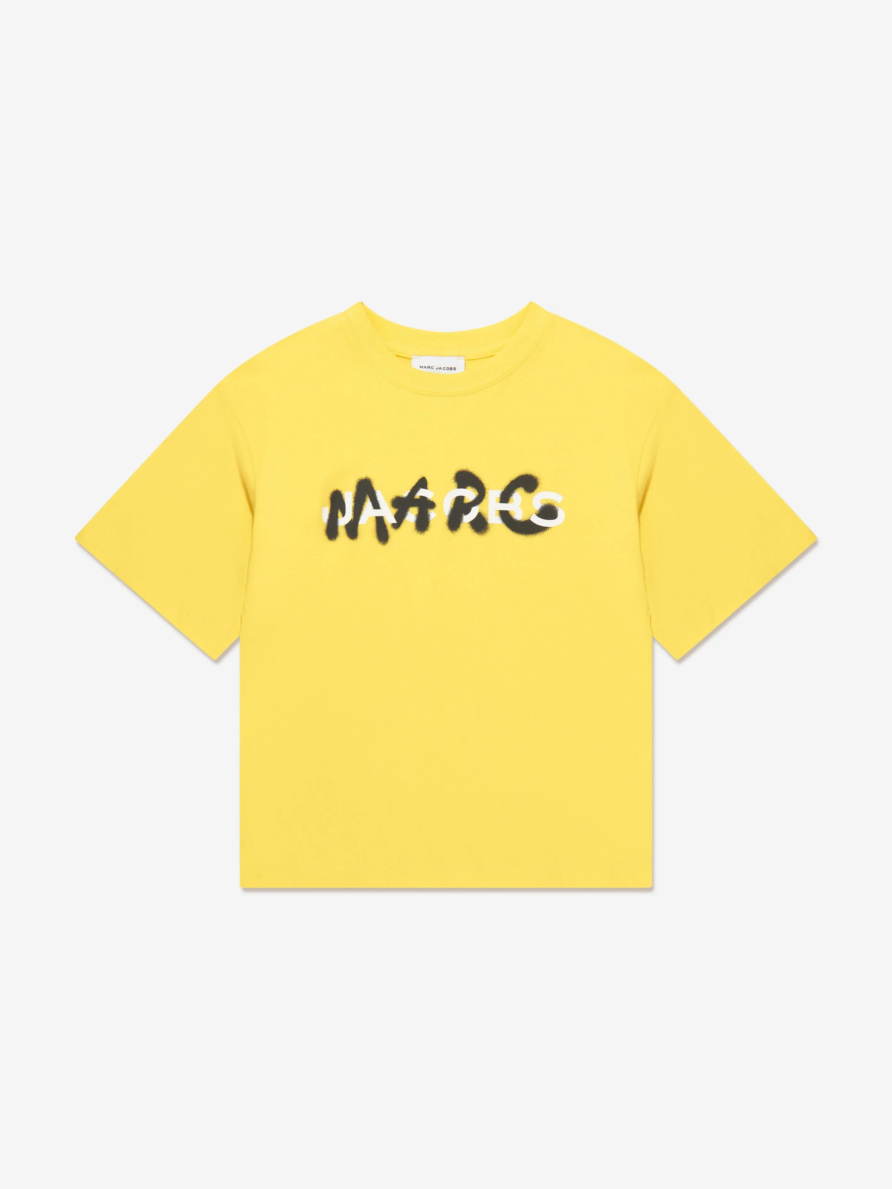 MARC JACOBS Boys Logo Print T-Shirt in Yellow