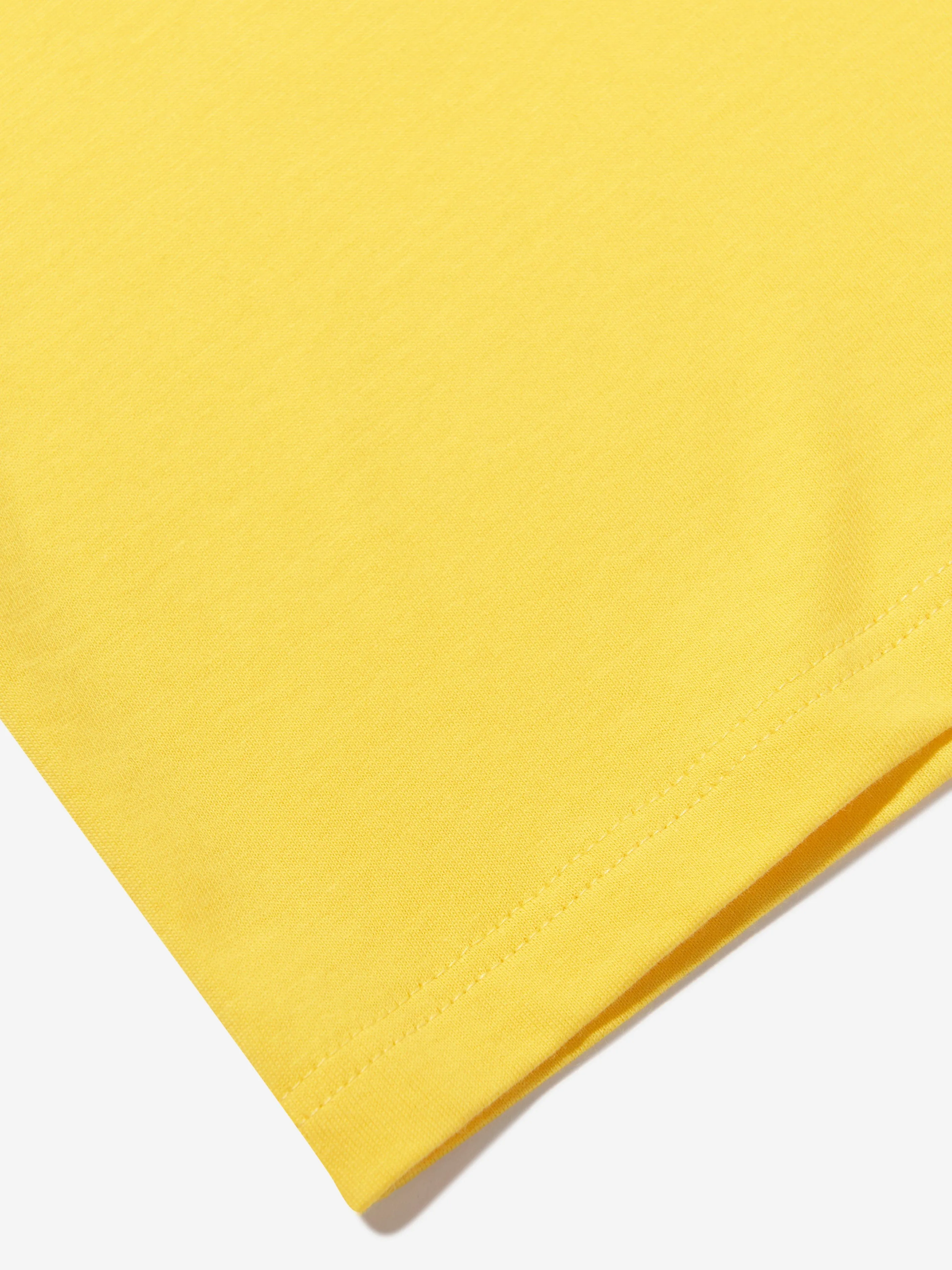 MARC JACOBS Boys Logo Print T-Shirt in Yellow