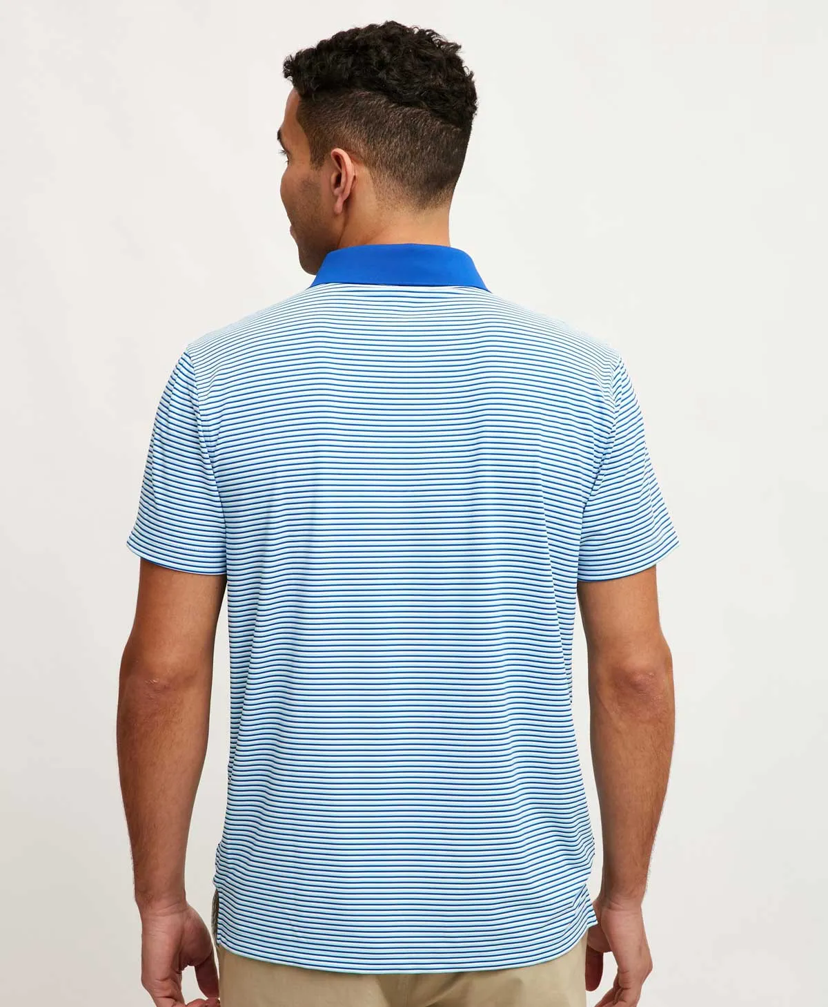 Mens Fairway Stripe Shortsleeve Polo