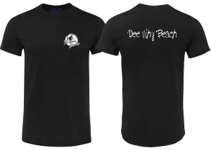 Northern Beaches Dee Why Beach T-Shirt (Black, Double-Sided)