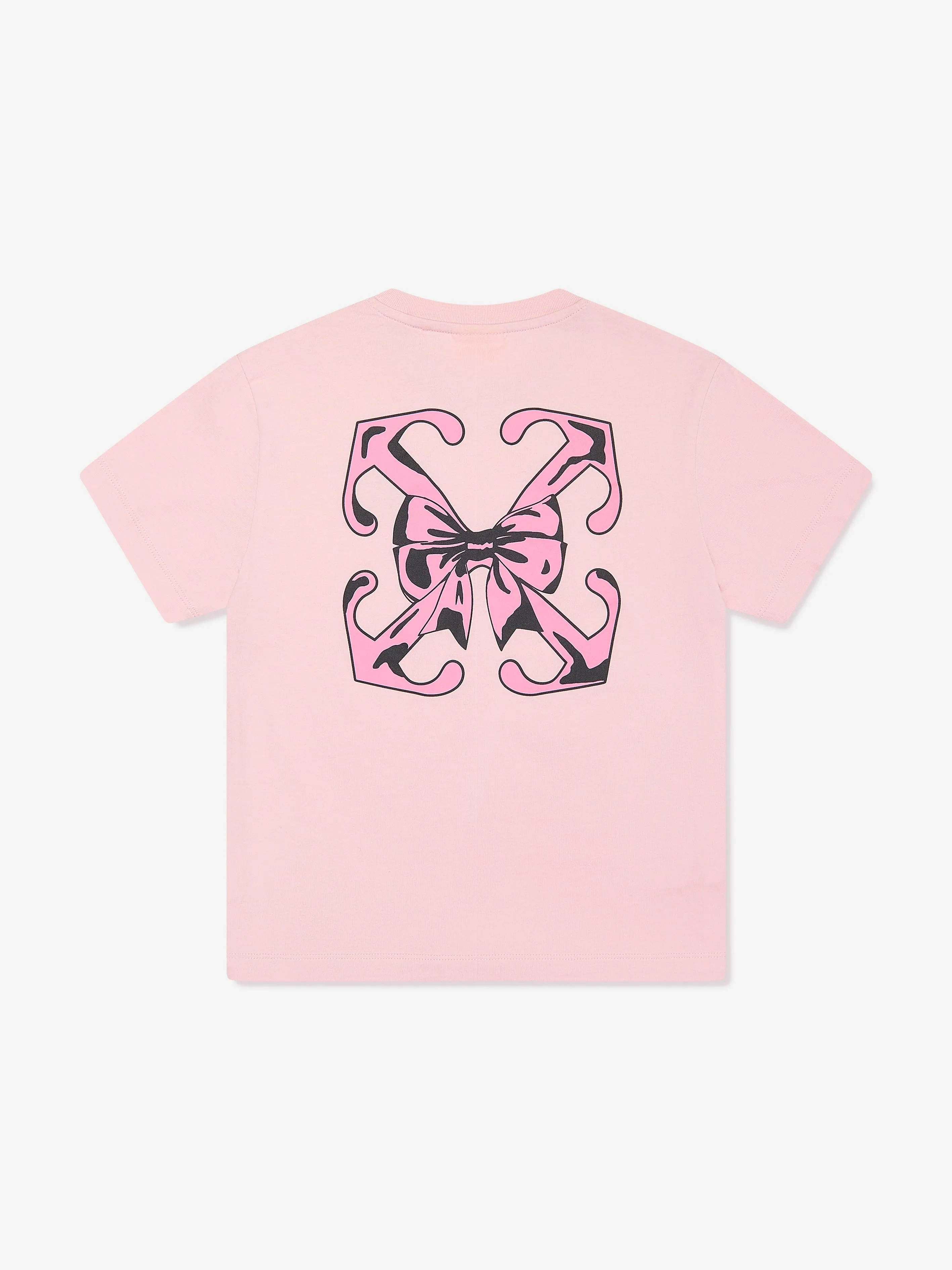 Off-White Girls Arrow Bow T-Shirt in Pink