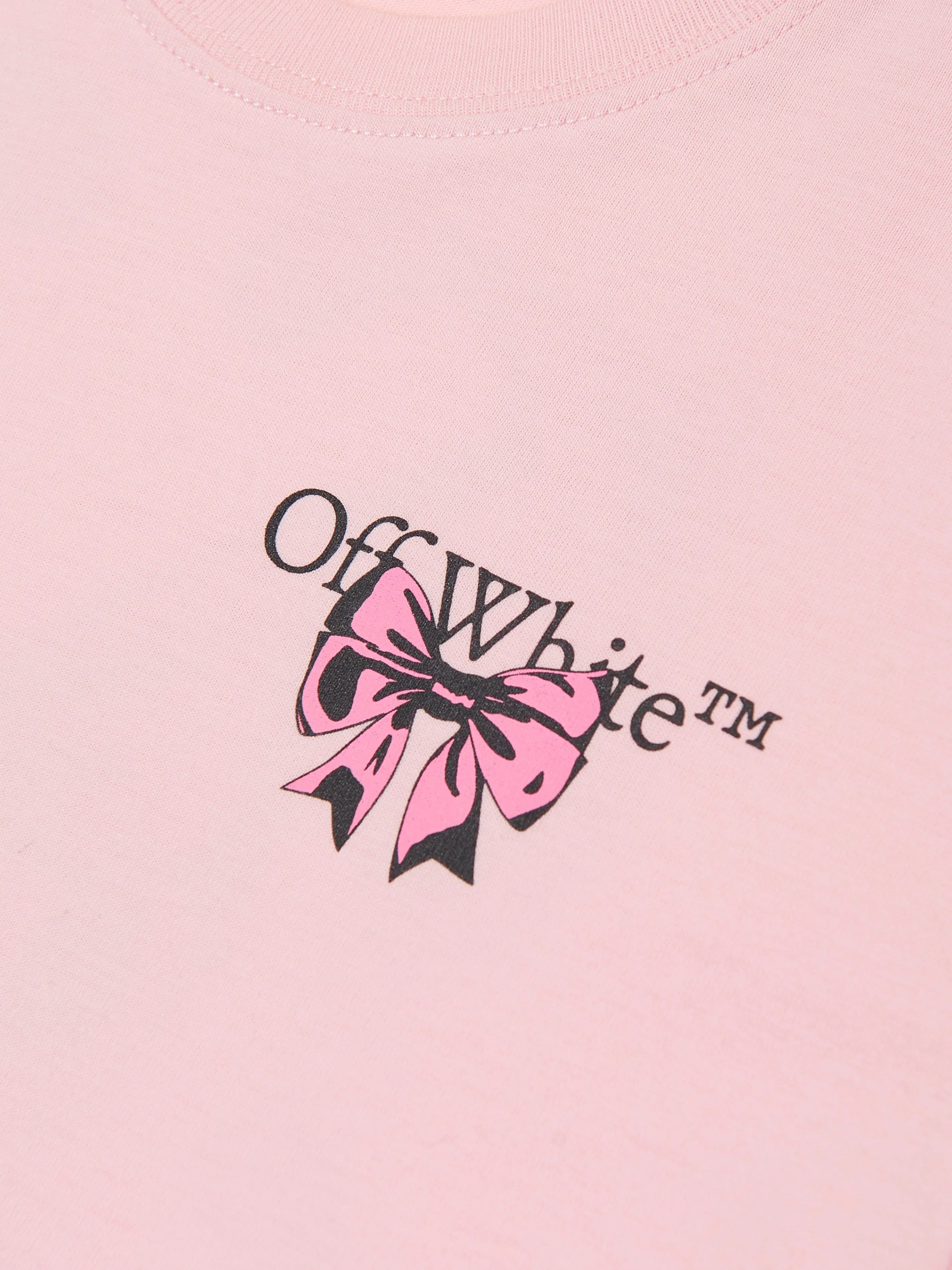 Off-White Girls Arrow Bow T-Shirt in Pink