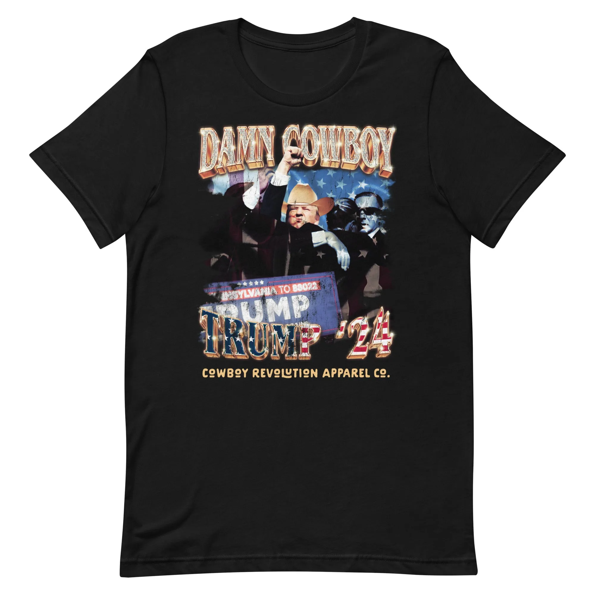 "Cowboy Trump '24" Cowboy Revolution Unisex Tee