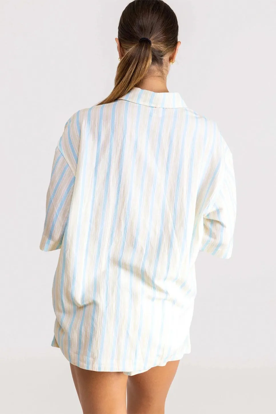 SANCTUARY STRIPE OVERSIZED SHIRT