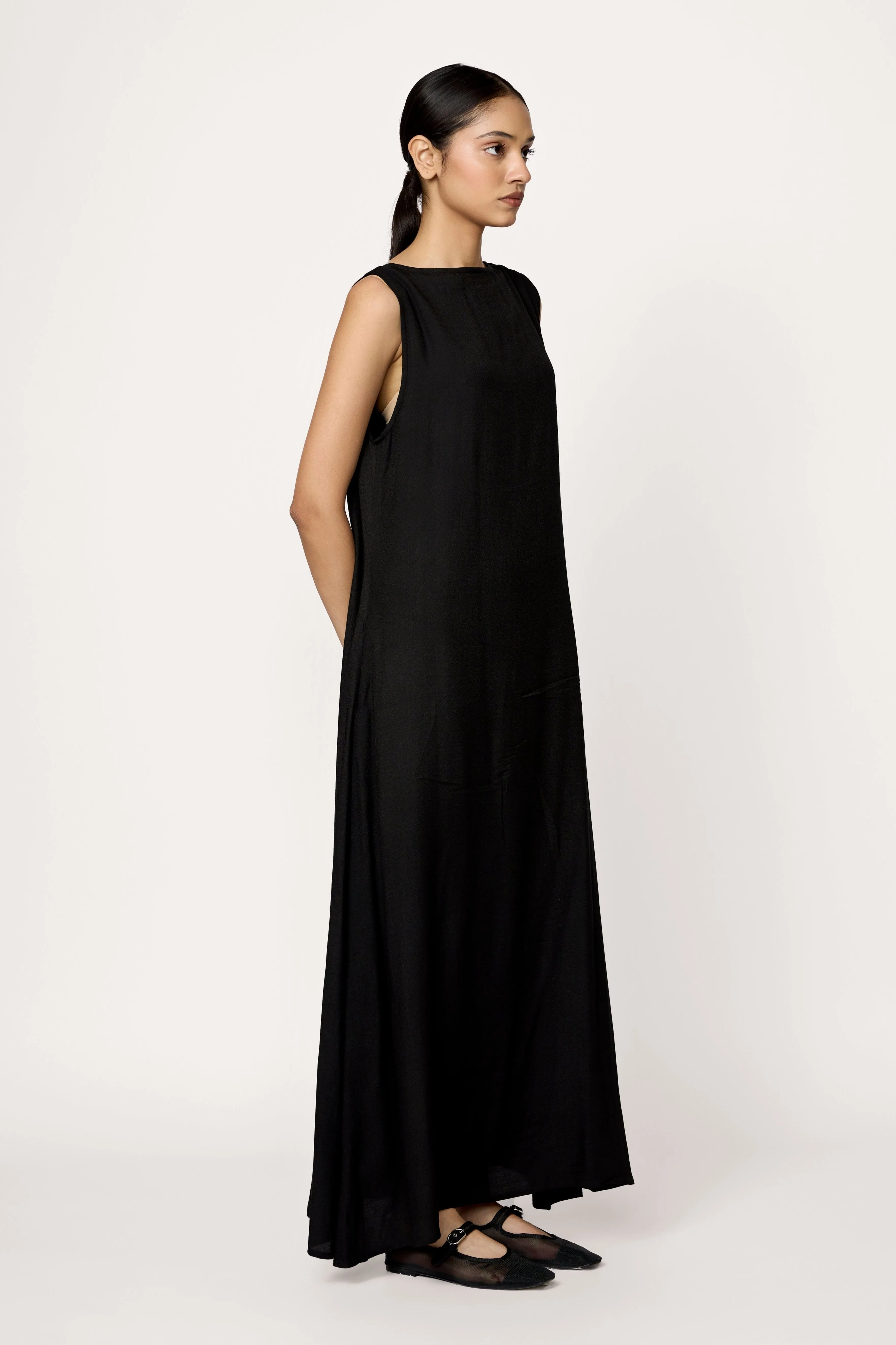 Shift Maxi Dress - Black