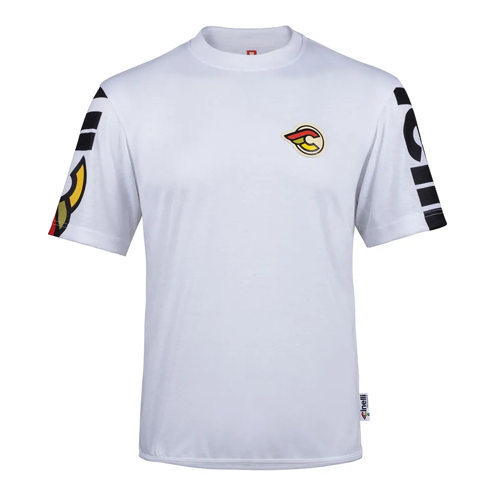 TECH TEE SHORTSLEEVE MEGA LOGO WHITE