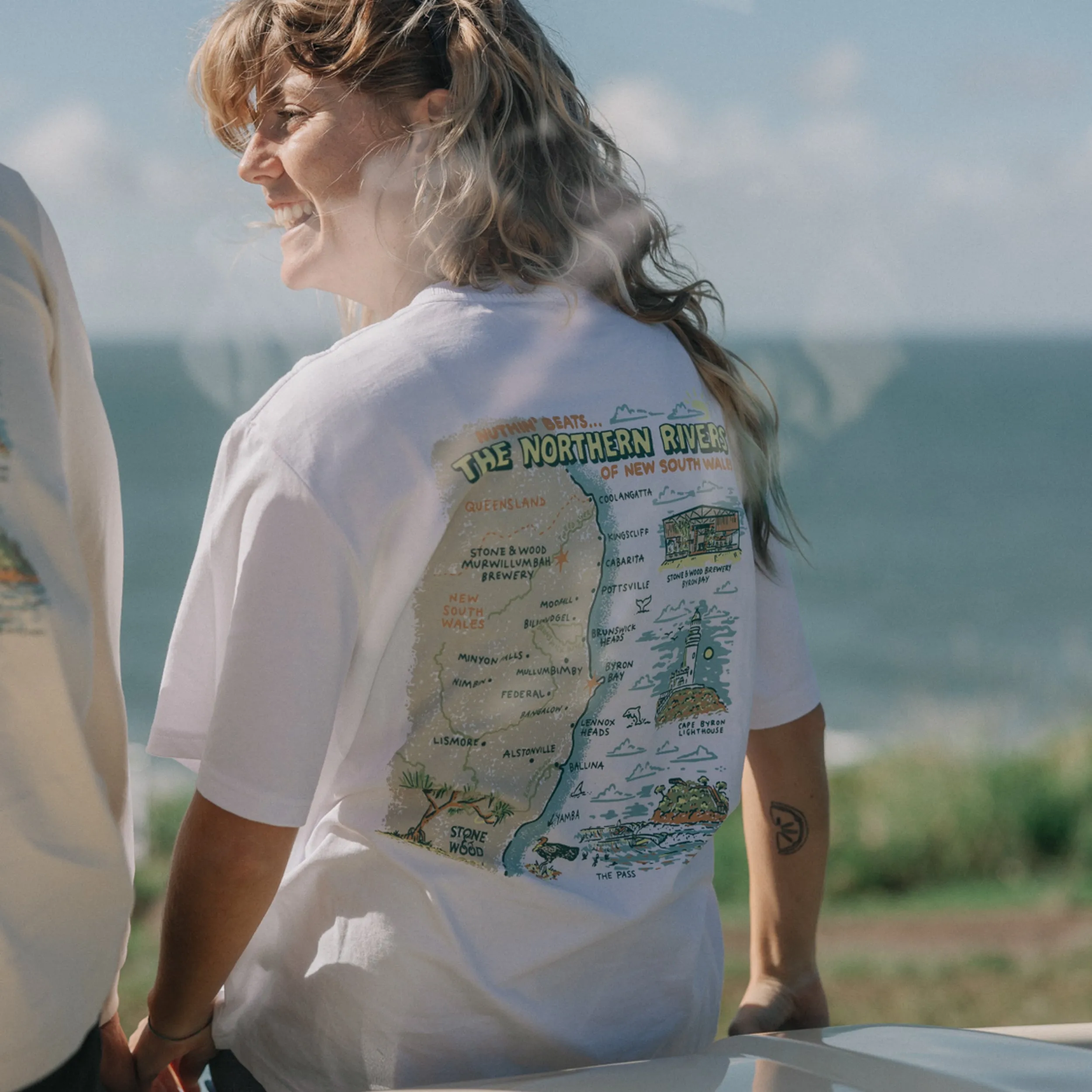 Unisex Northern Rivers Map Shortsleeve Tee