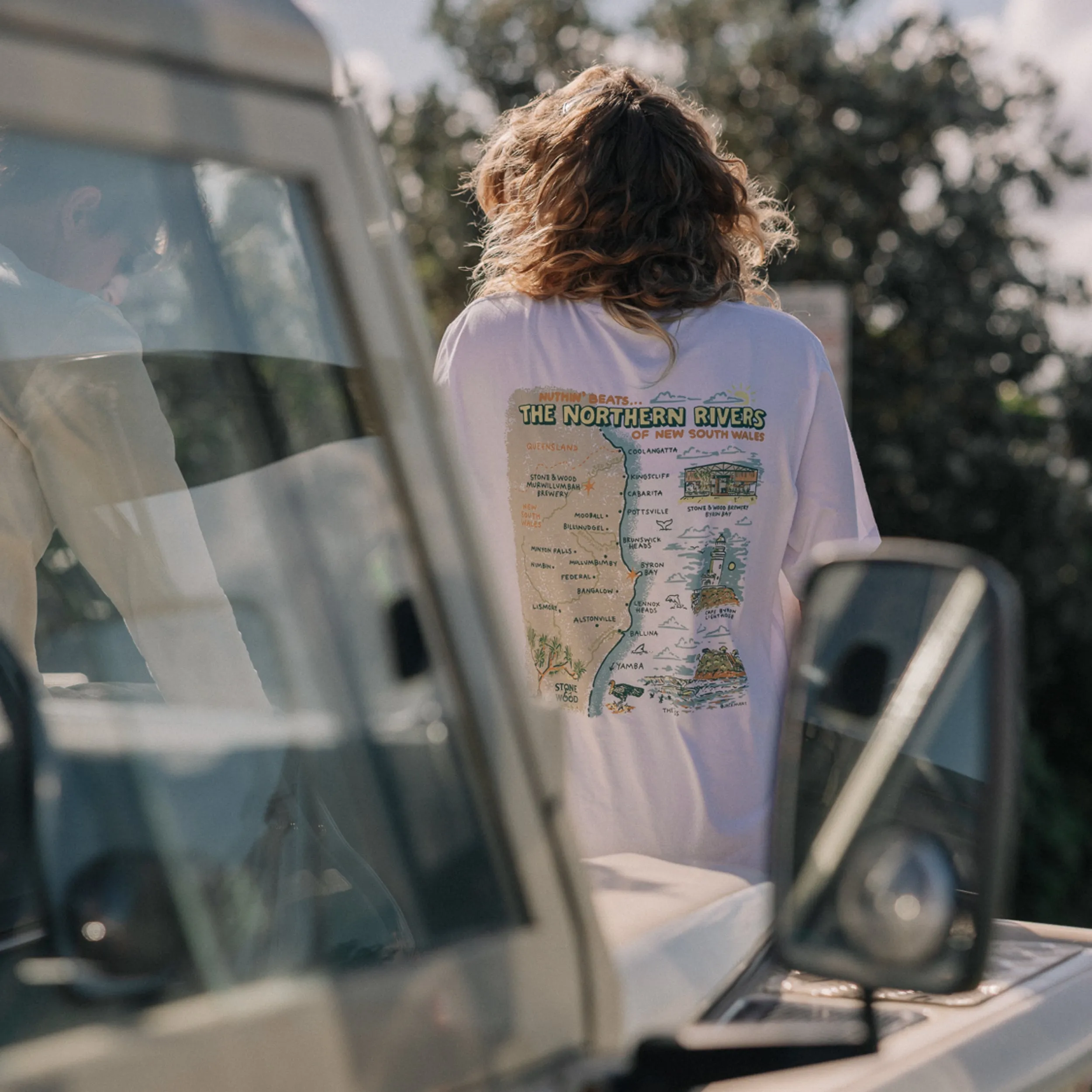 Unisex Northern Rivers Map Shortsleeve Tee