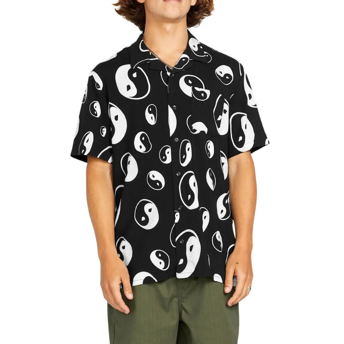 Volcom Purestone Shortsleeve Shirt - Black