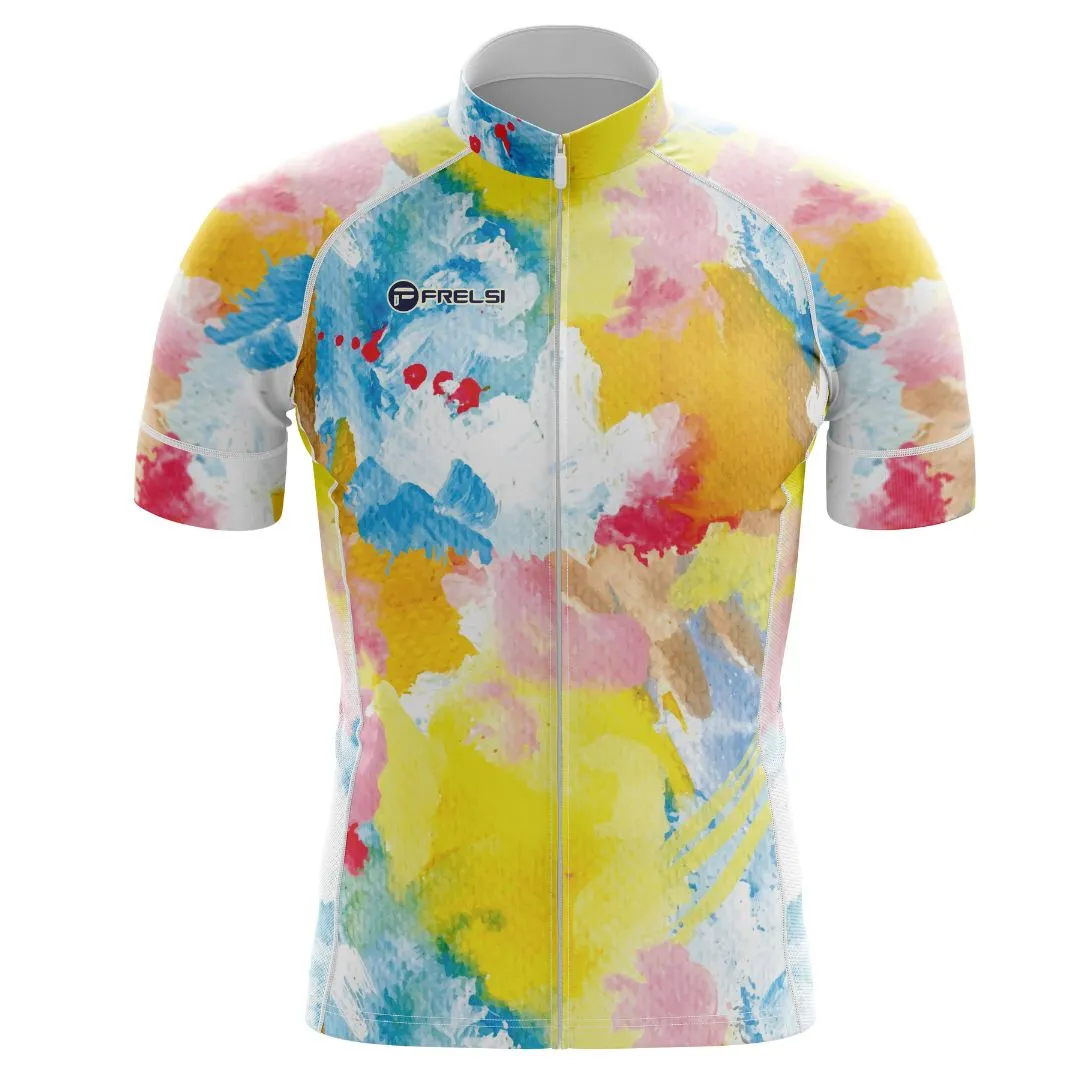 Watercolor Pedal Splash | Men's Short Sleeve Cycling Set